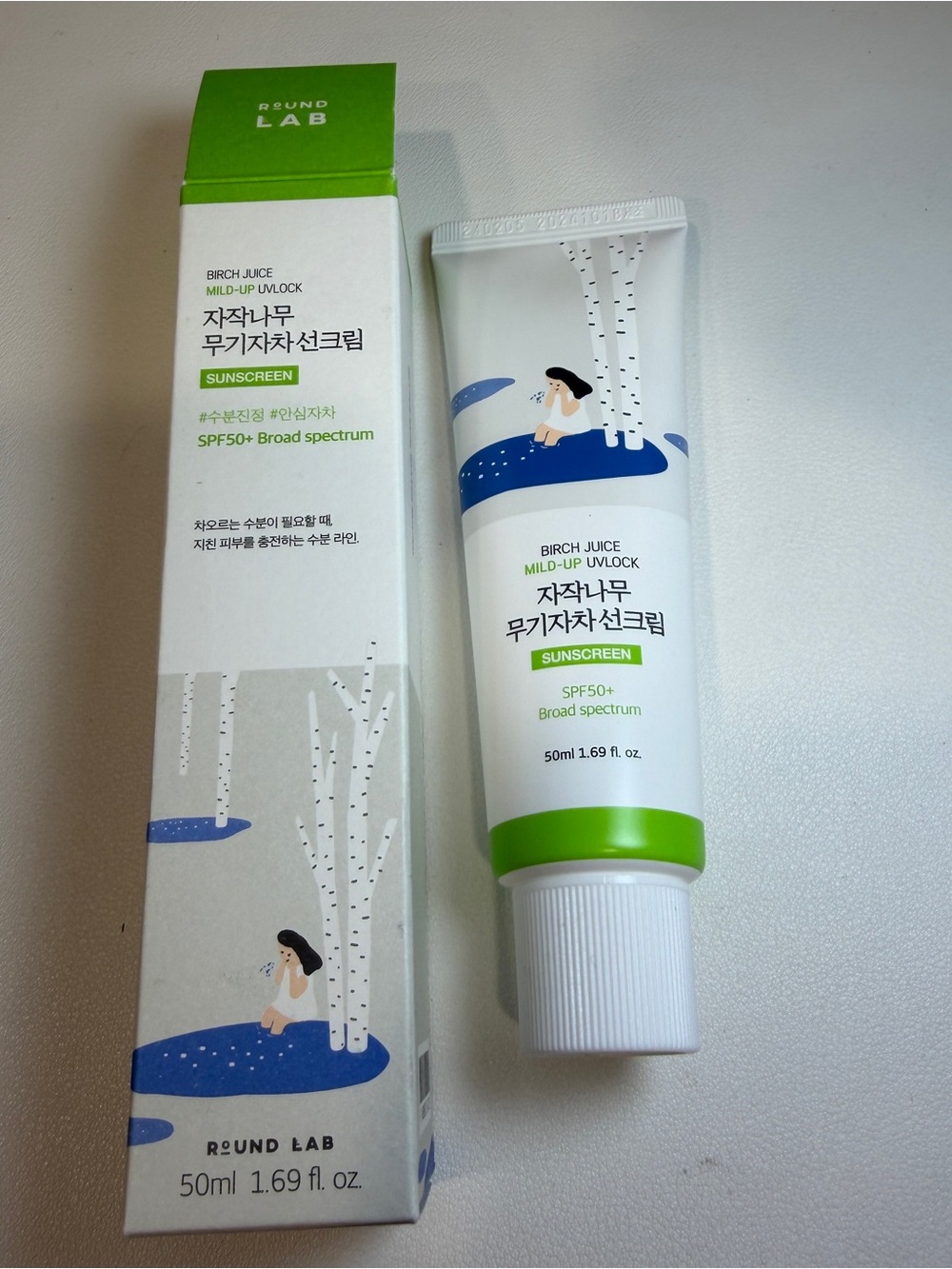 Round Lab Birch Juice Mild-Up UV Lock Sunscreen spf 50 50ml
